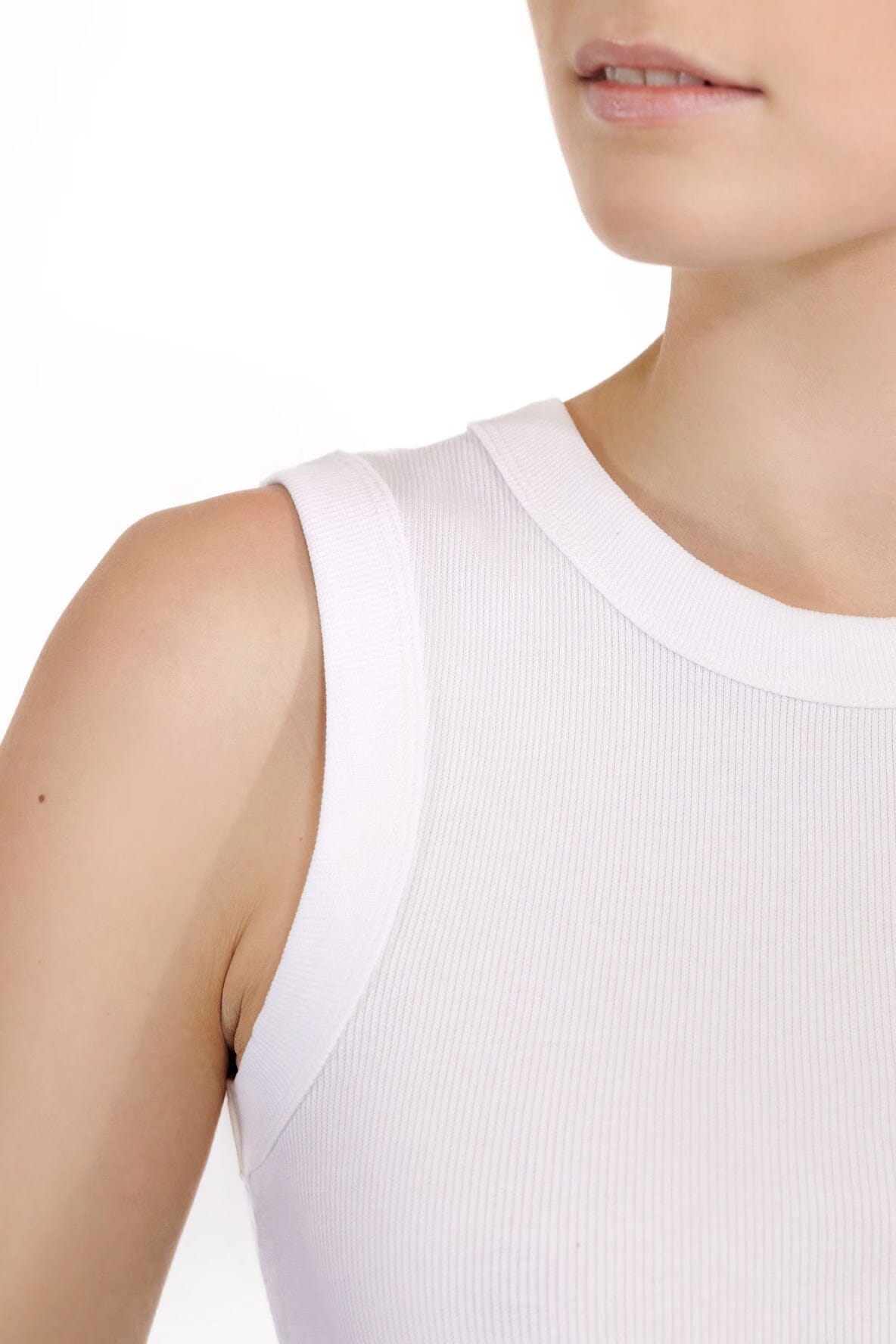 Bread and Boxers Tank Crew-Neck White T-shirt