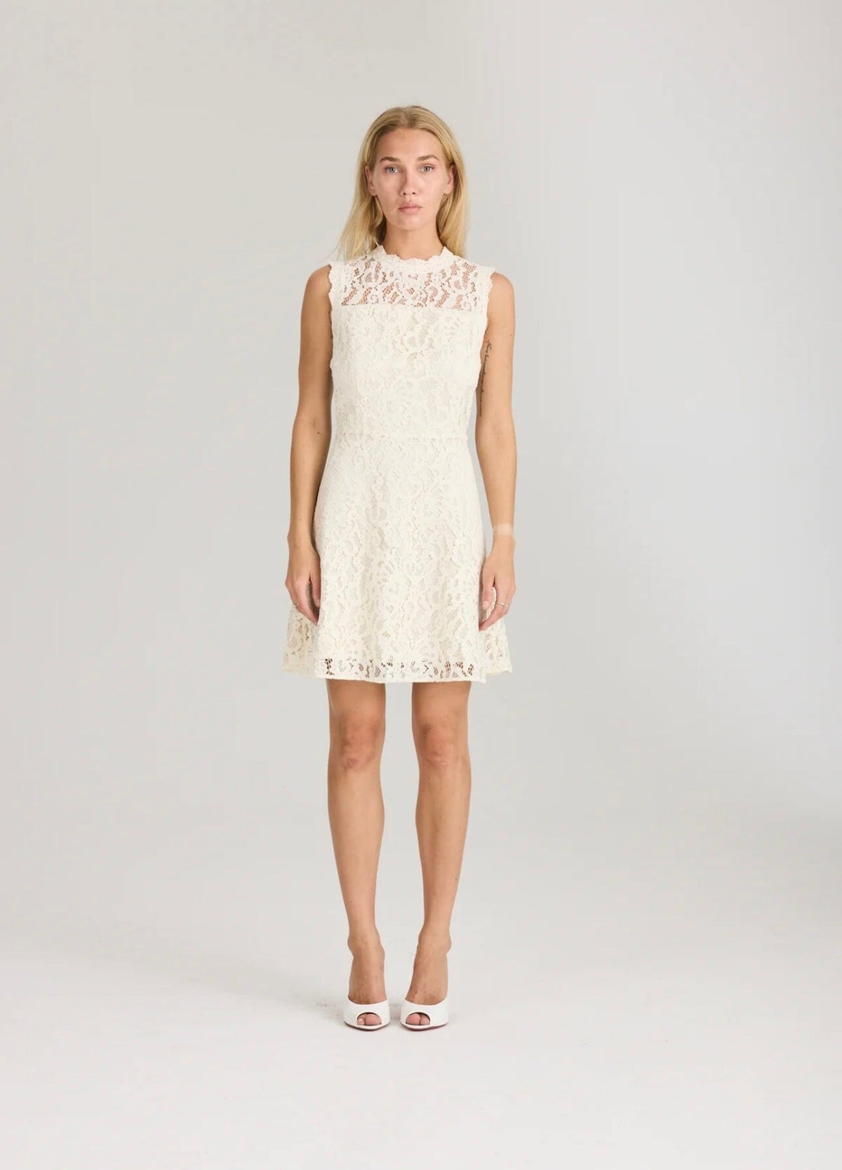 RAVN RAVN Beatrice Dress Cream Kjole
