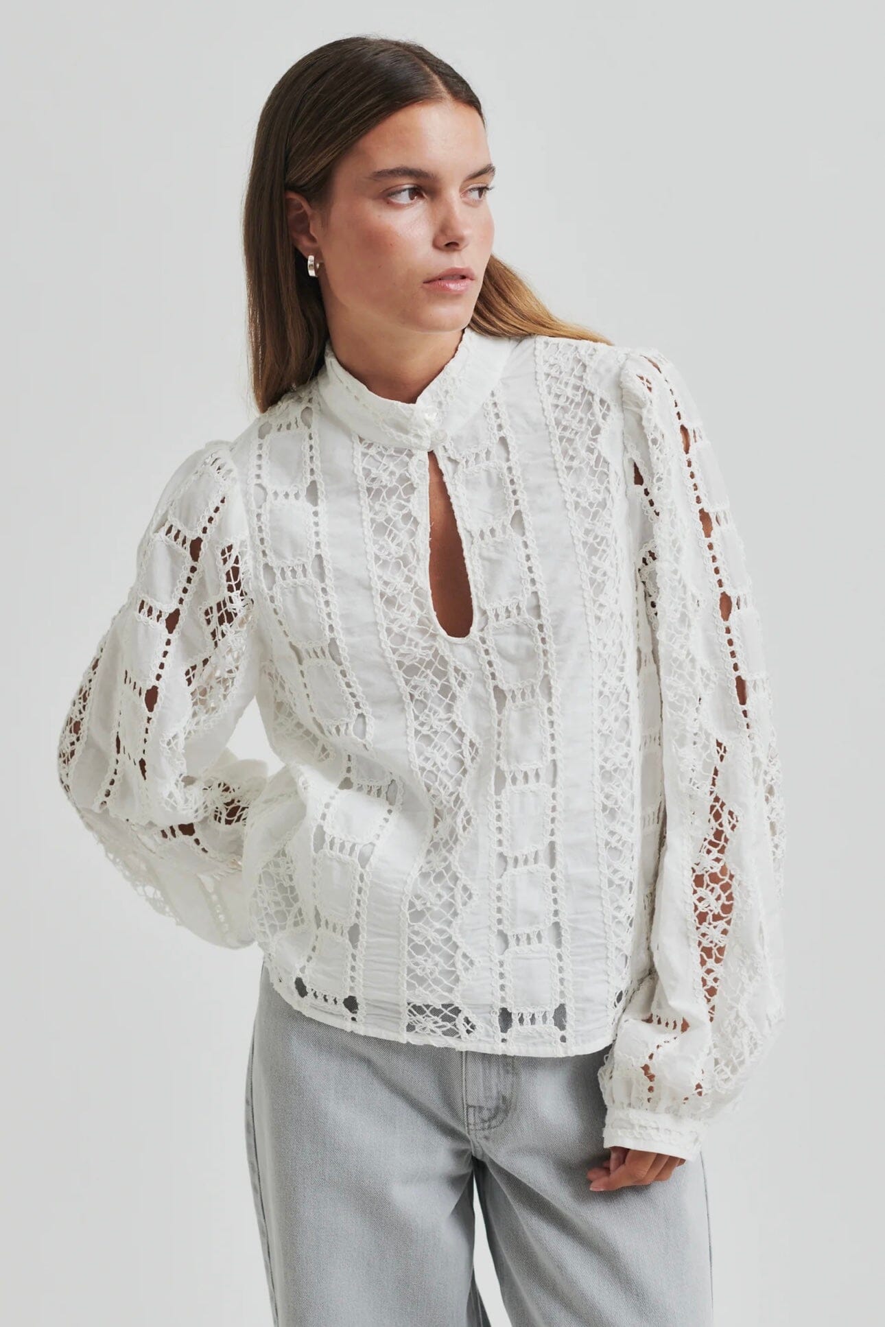 Second Female Milina Blouse Coconut Milk Bluse
