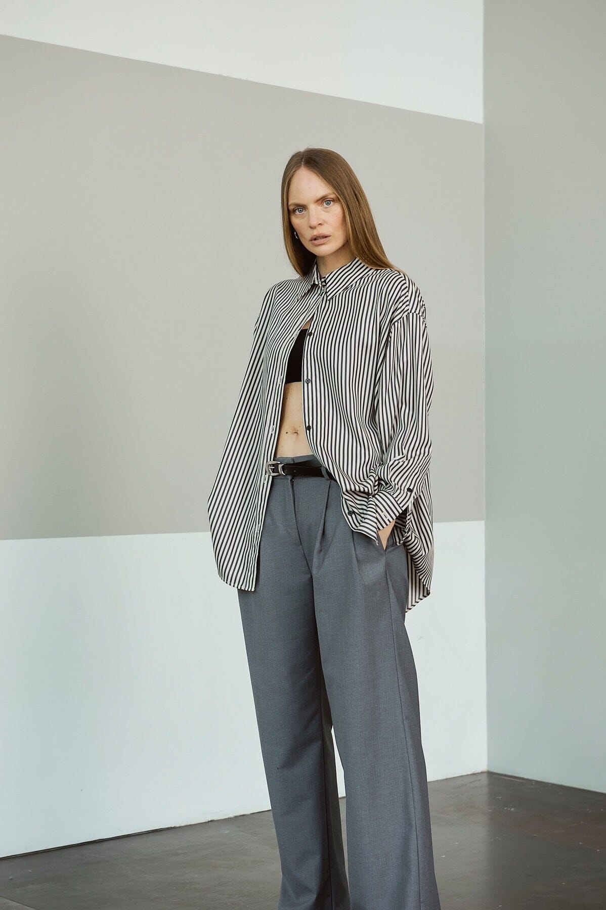 ArnieSays: Casey Tencel Black Stripe Skjorte