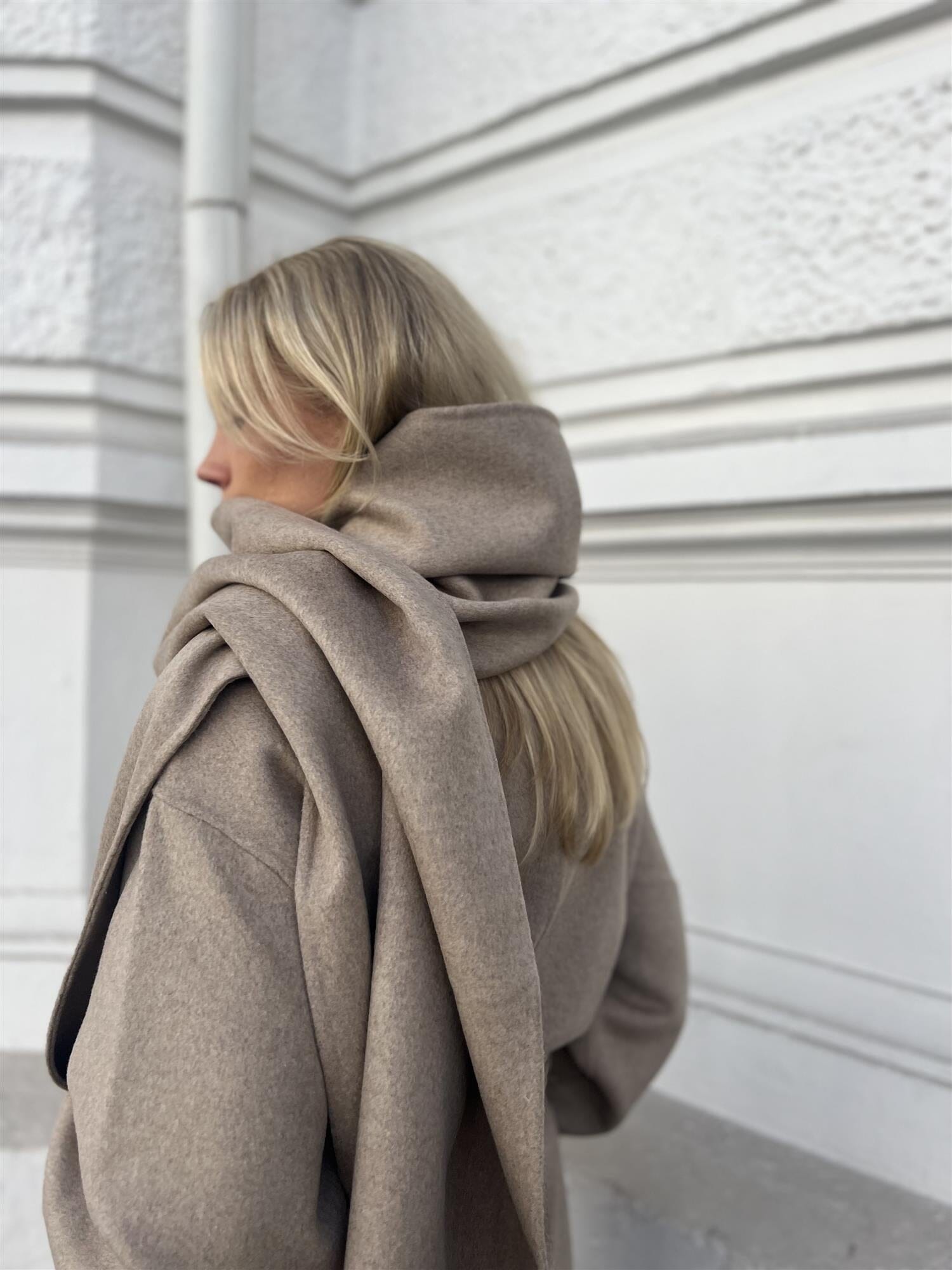 Clermonte Scarf Sandy Wool Sand Tilbehør