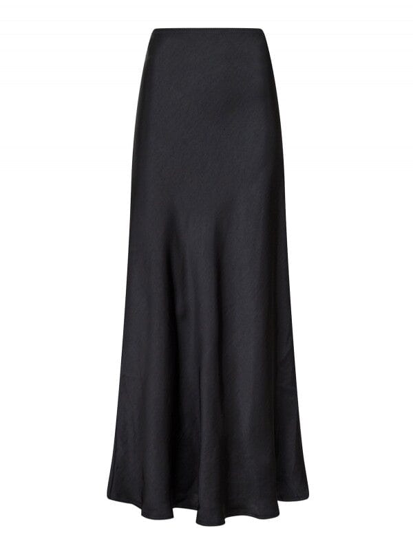 Neo Noir Vicky Heavy Sateen Skirt Black Skjørt