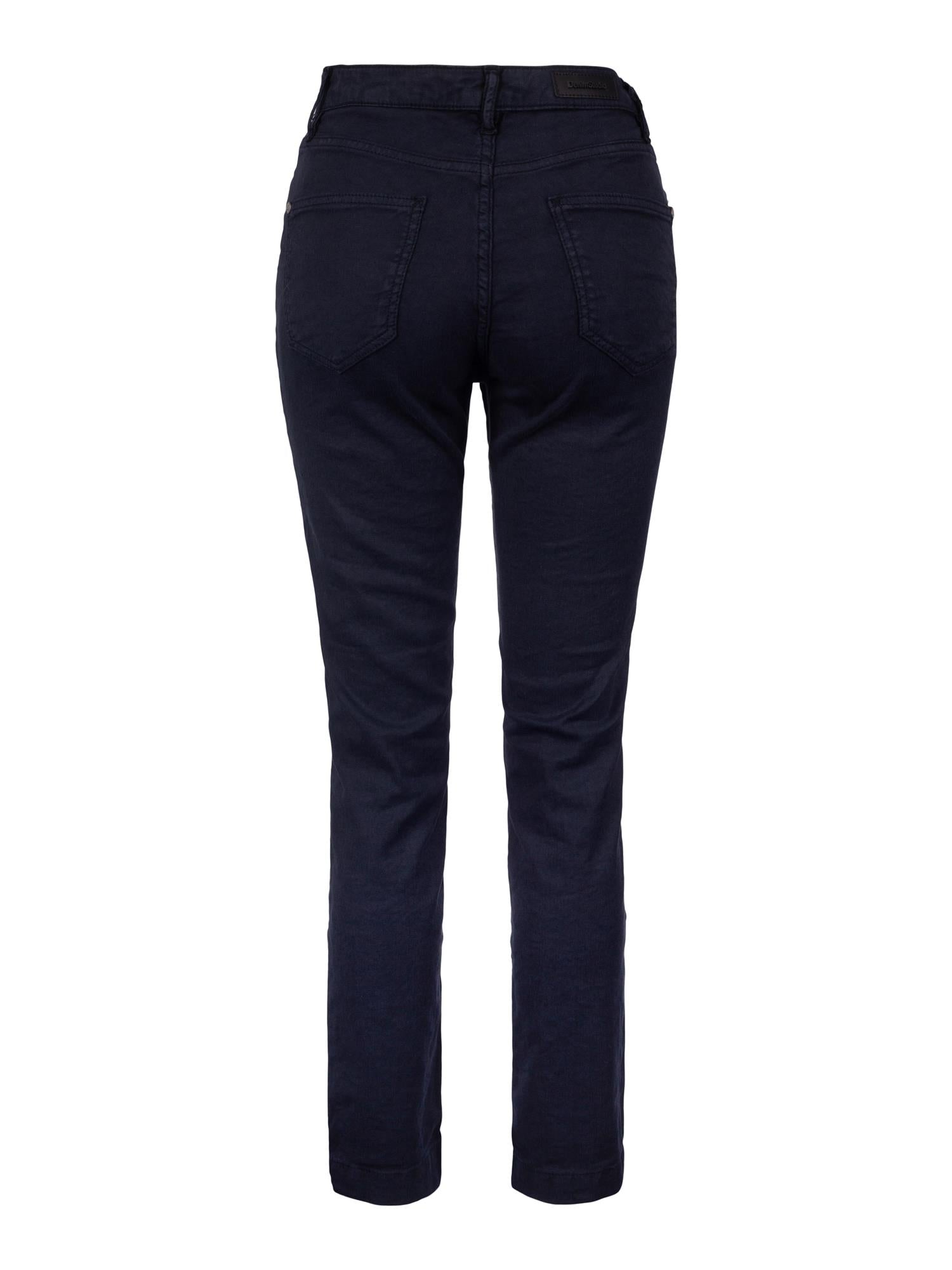 Denim Studio Colette Drill De Lin Stretch Navy Bukse