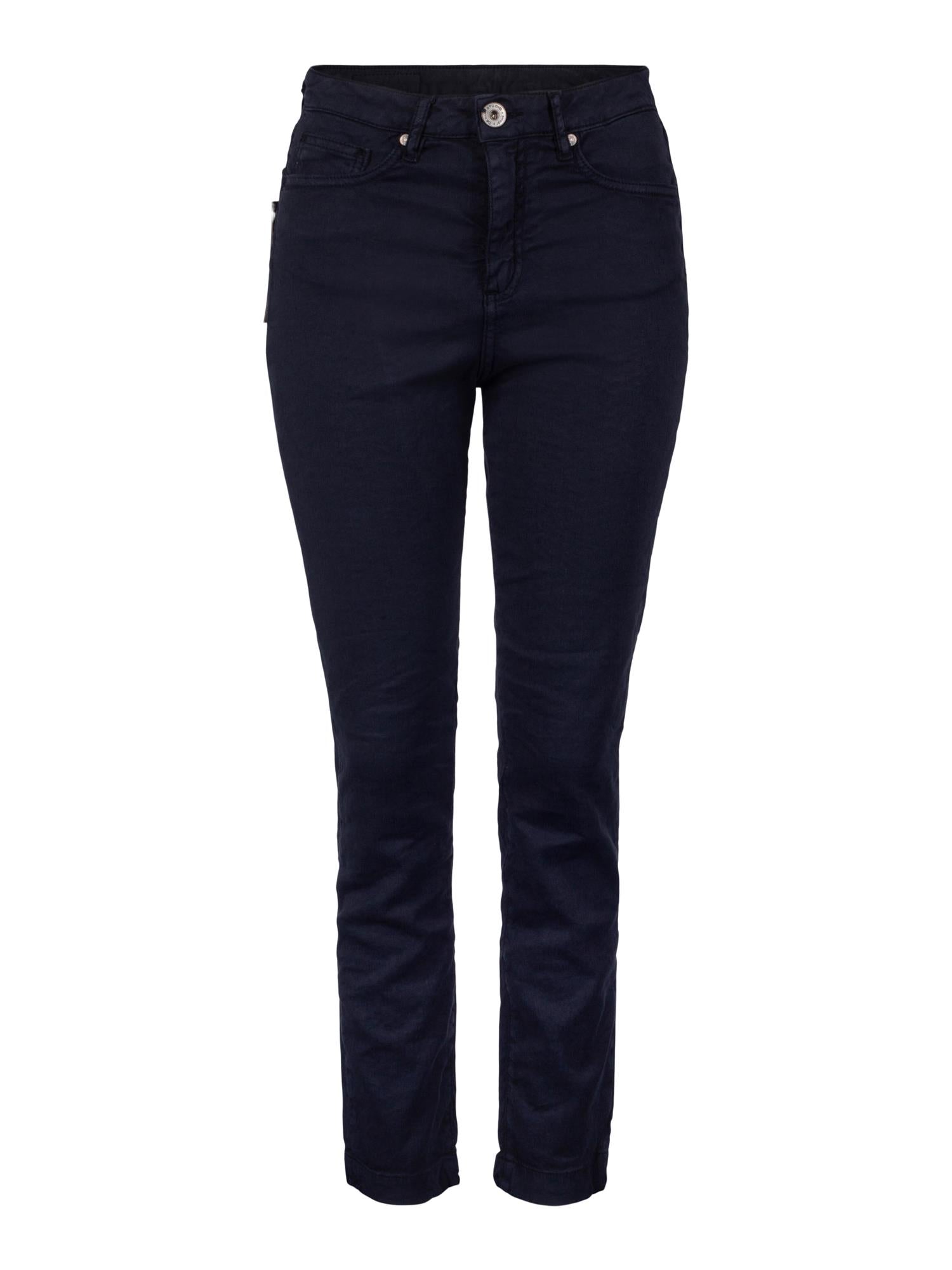 Denim Studio Colette Drill De Lin Stretch Navy Bukse