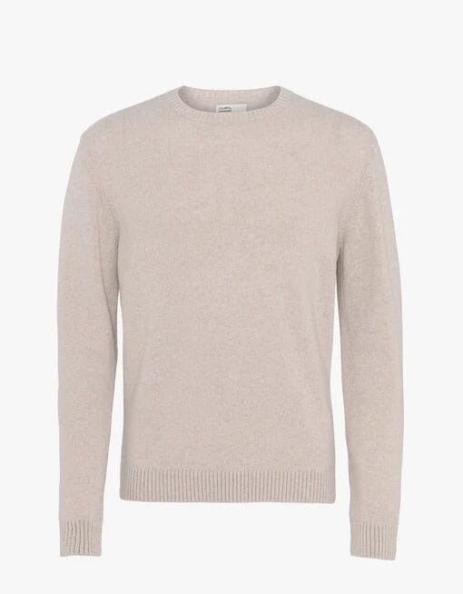Colorful Standard Classic Merino Wool Crew Ivory White Genser