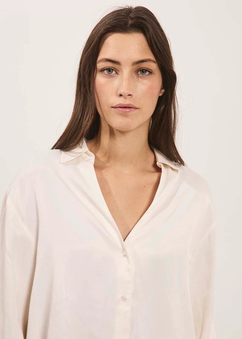 Norr Portia Shirt Off-White Skjorte