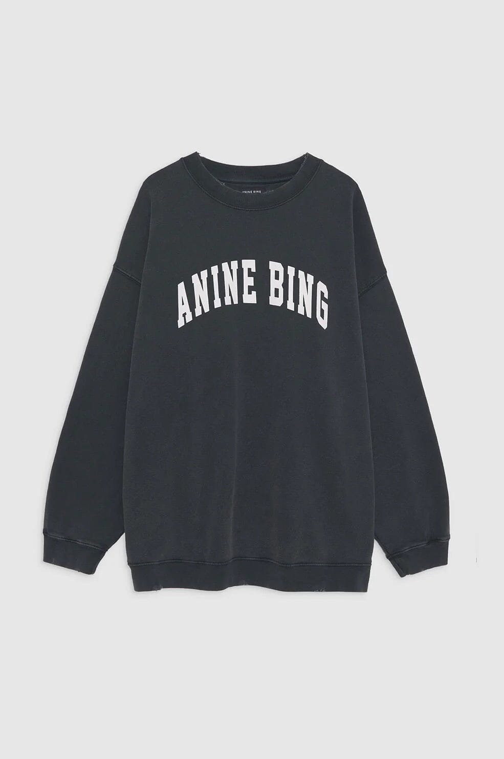 Anine Bing Tyler Sweatshirt Washed Black Genser