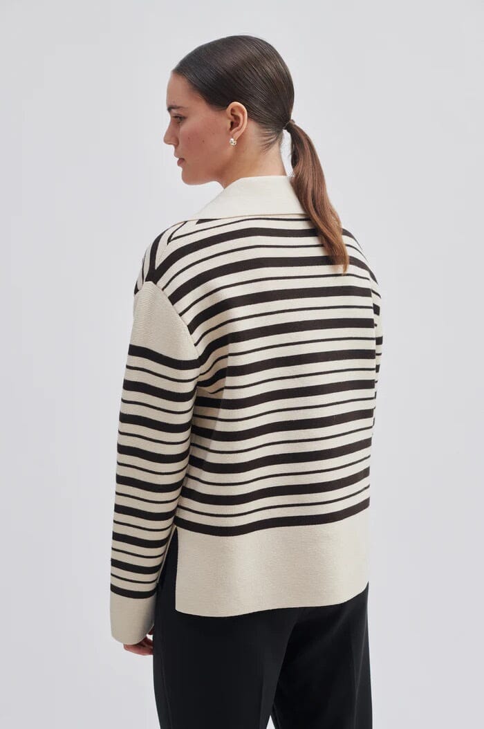 Second Female Aden Knit V-Neck Molé Genser
