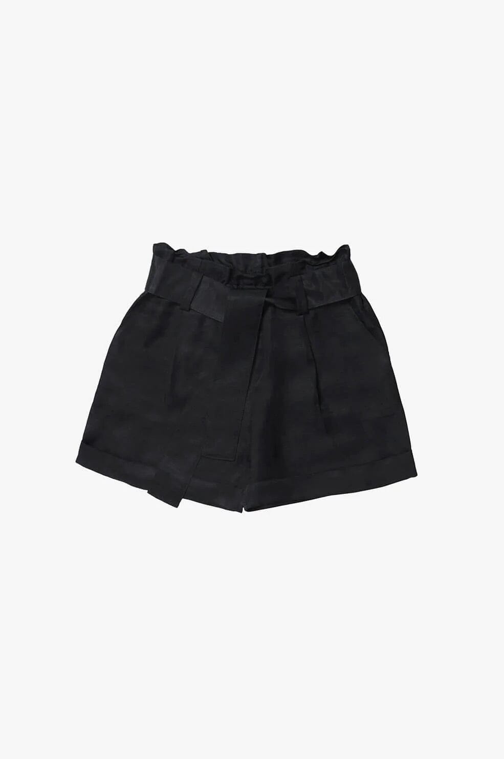 Anine Bing Kinsley Short Black Bukse