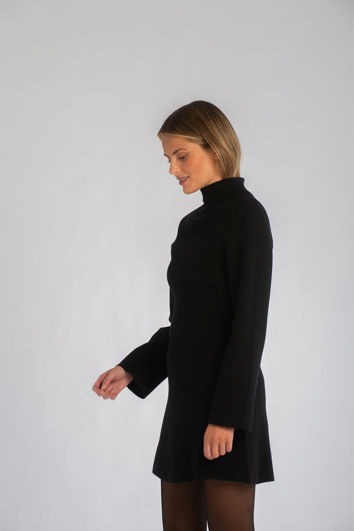 Iben Serge Dress Black Kjole