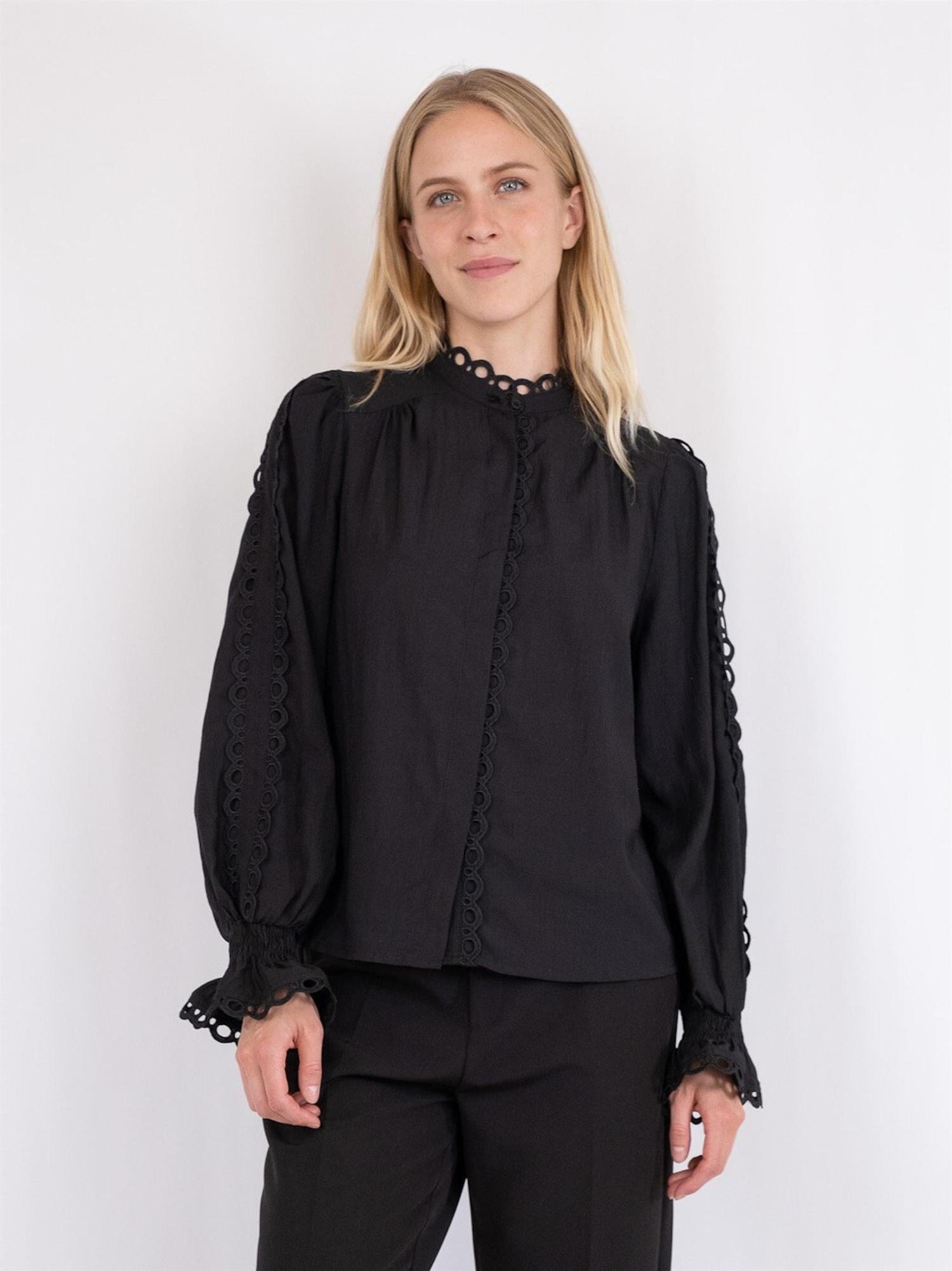 Neo Noir Sassie Shirt Black Skjorte