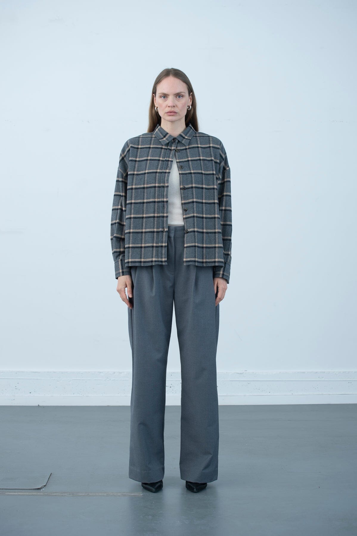 ArnieSays: Campbell Soft Checks Grey Combo Skjorte