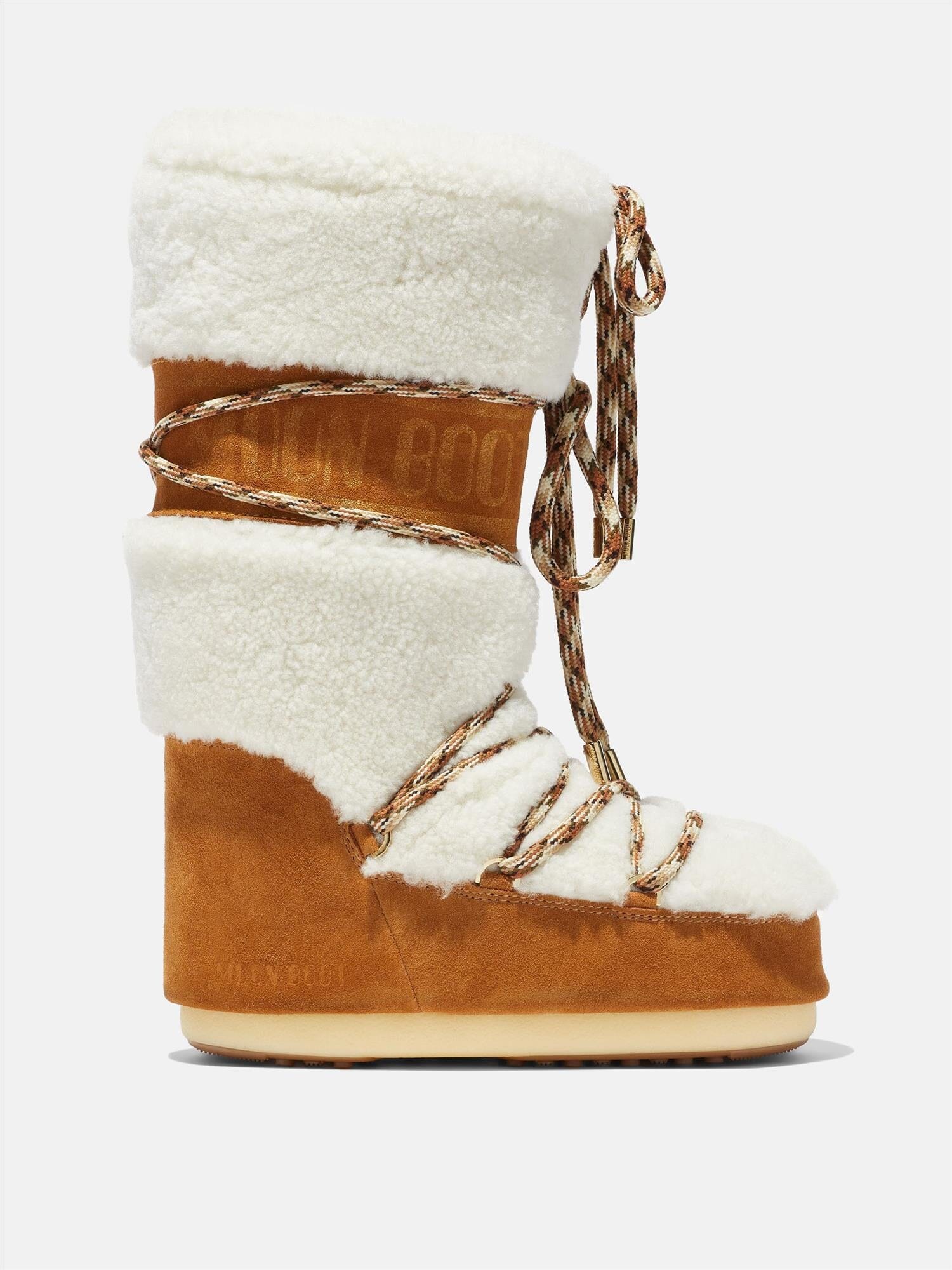 Moon Boot Icon Shearling Whisky/Off White Sko