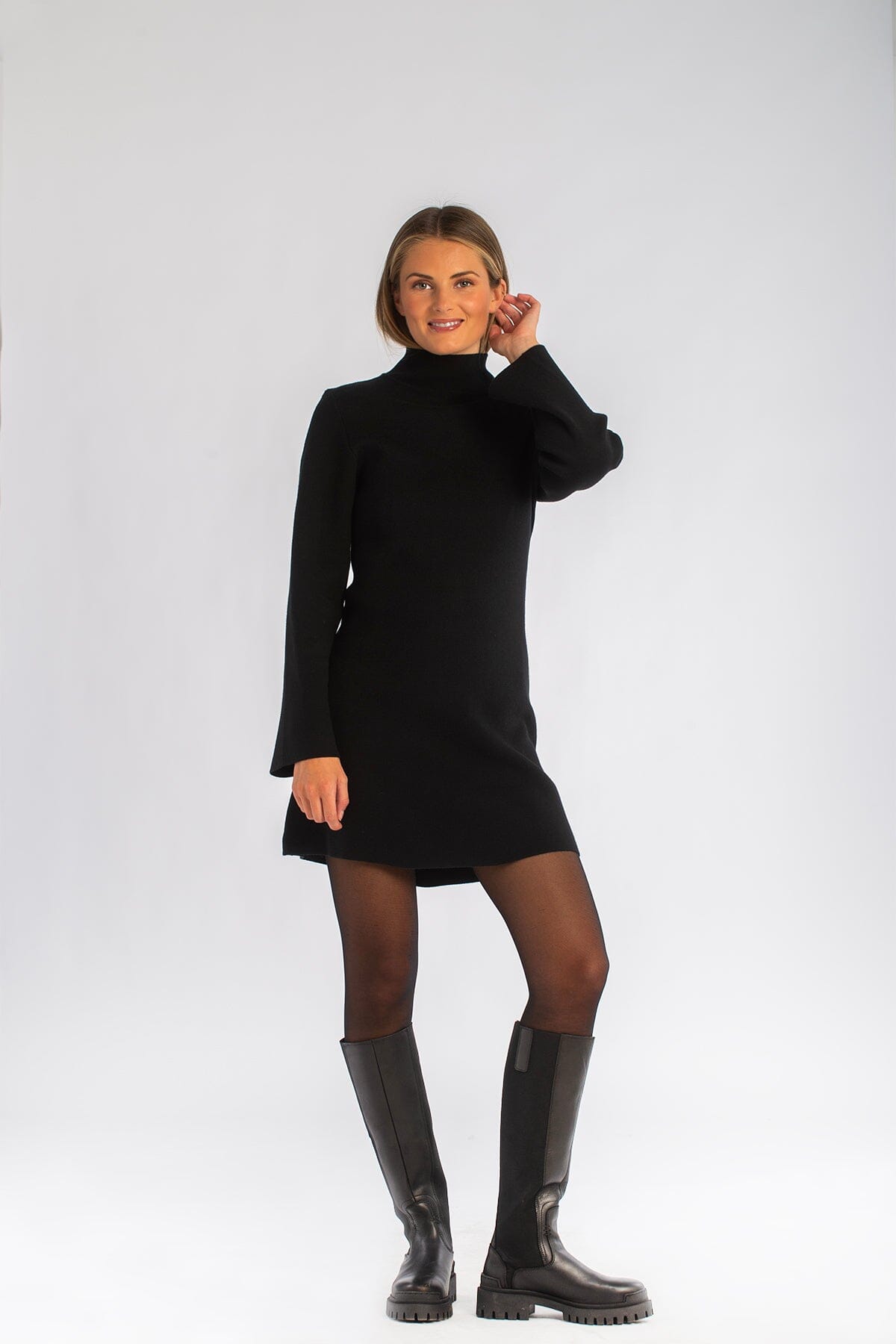 Iben Serge Dress Black Kjole