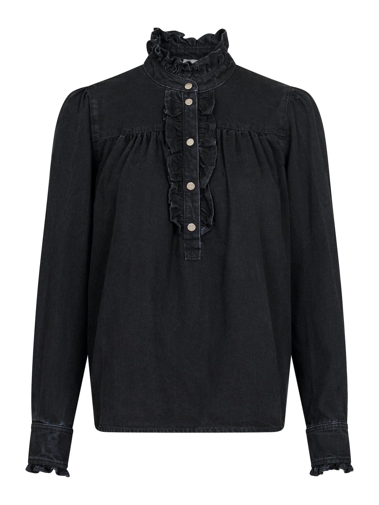 Neo Noir Justine Denim Shirt Black Skjorte