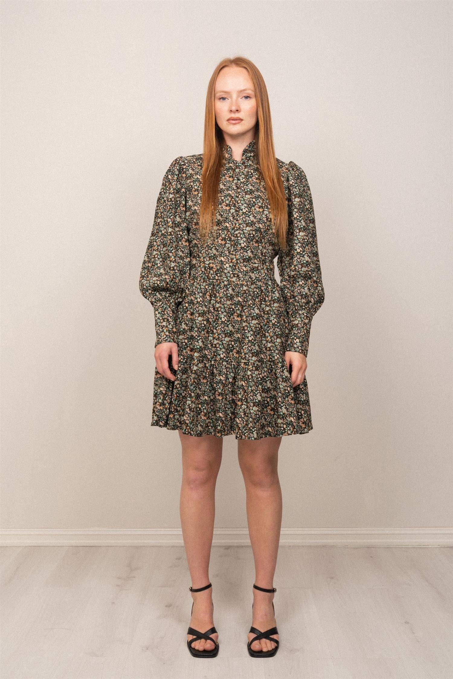 OSMINE af nor Liv Baby Cord Dress Green Autumn Kjole