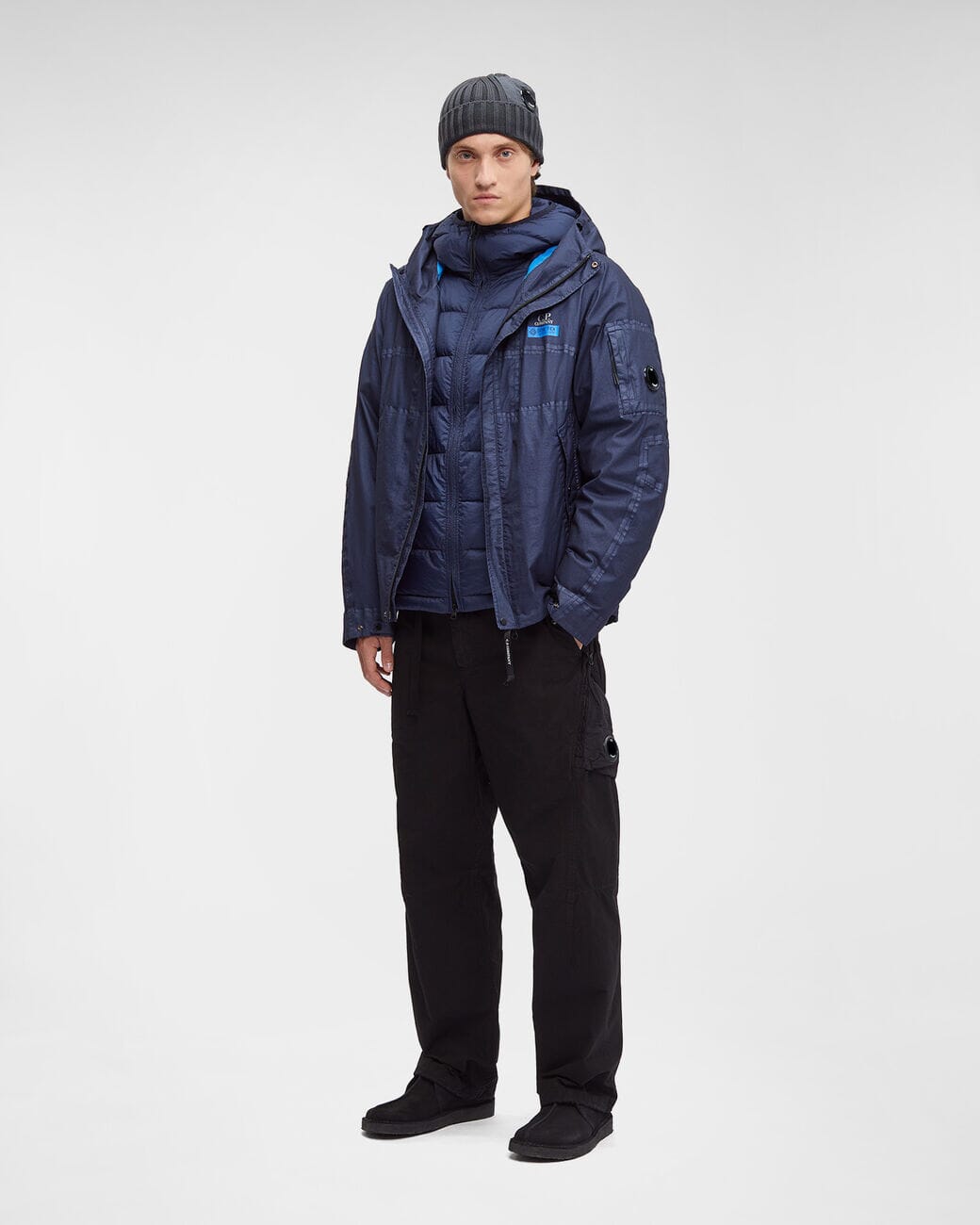 CP Company Gore G-type Hooded Jacket Peacoat Ytterplagg