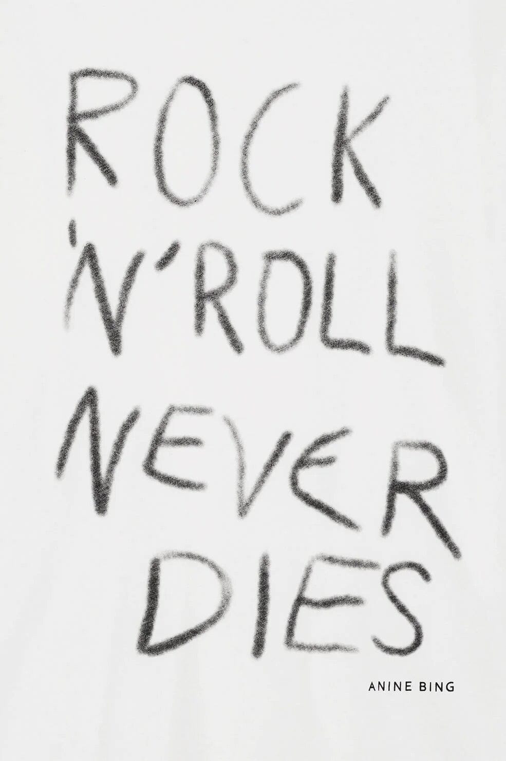 Anine Bing Walker Tee Rock N Roll Ivory T-shirt